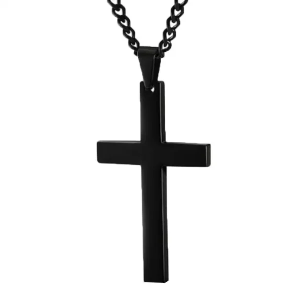 Men Clavicle Chain Simple Cross Pendant Necklaces Alloy Necklace Chain Jewelry Chain Choker Christmas Day Gift Women Necklace - Image 7