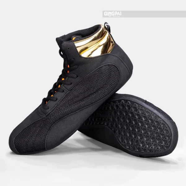 Boxing Shoes Comprehensive Training Shoes Strength Weightlifting Boxing Fighting High Help Men Women Adult Children's Sanda - Image 7