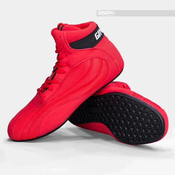 Boxing Shoes Comprehensive Training Shoes Strength Weightlifting Boxing Fighting High Help Men Women Adult Children's Sanda - Image 9