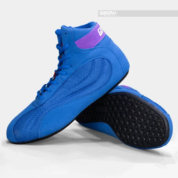 Boxing Shoes Comprehensive Training Shoes Strength Weightlifting Boxing Fighting High Help Men Women Adult Children's Sanda - Image 10