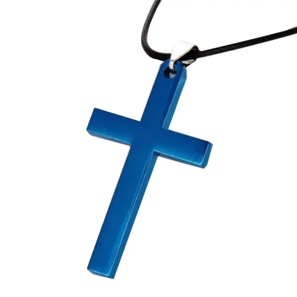 Men Clavicle Chain Simple Cross Pendant Necklaces Alloy Necklace Chain Jewelry Chain Choker Christmas Day Gift Women Necklace - Image 8