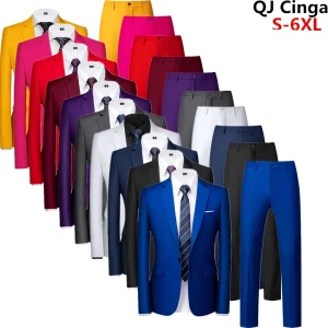 Men's Suits Tuxedo 2 Piece, Formal Blazer Coat and Pants
