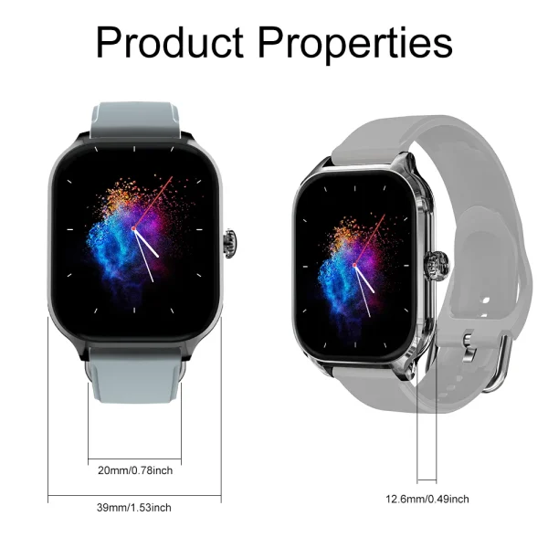 LAXASFIT H9 Smartwatch Dial to Answer Calls Calorie Tracking Heart Rate Blood Oxygen Monitoring Bluetooth Smart Watch - Image 16