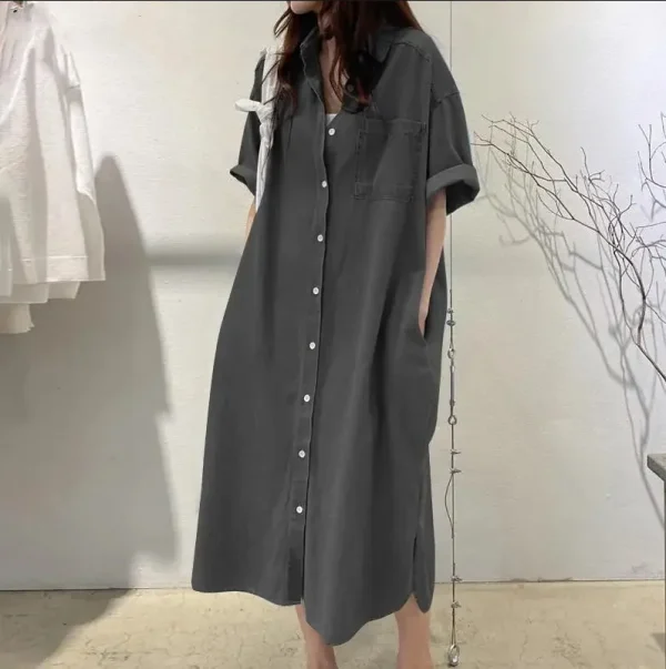 Medium Long Shirt Dress - Image 9