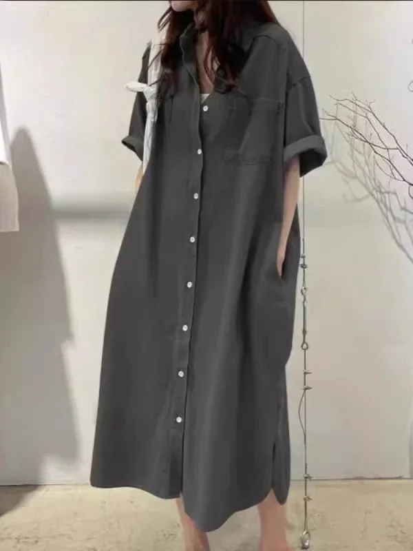 Medium Long Shirt Dress - Image 5