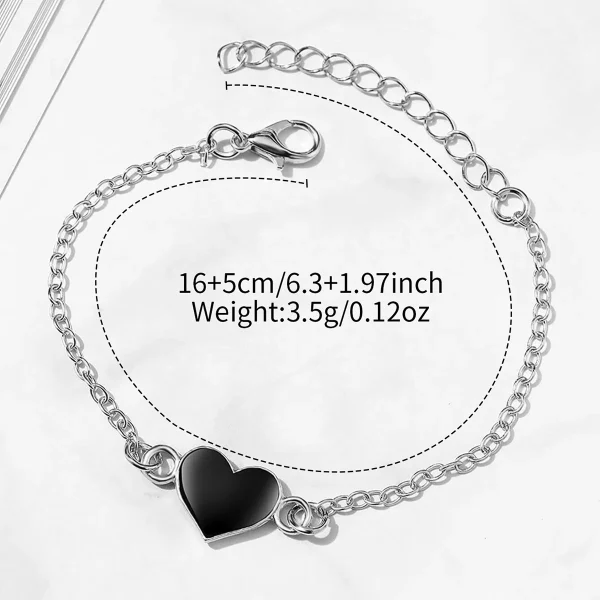 4PCS/Set Fashion Square Women's Quartz Watch Steel Band Watches Heart Bracelets Set（Without Box） - Image 6
