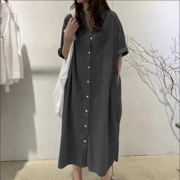 Medium Long Shirt Dress - Image 8