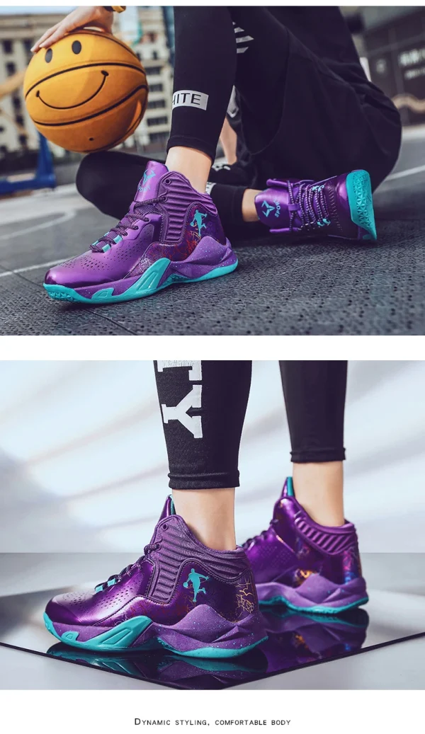 Men Basketball Shoes Field Sneaker Athletic Cushioned Basketball Boots Professional Wearable Casual Boys Training Sports Shoes - Image 21