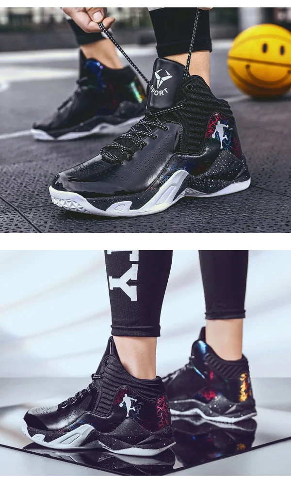 Men Basketball Shoes Field Sneaker Athletic Cushioned Basketball Boots Professional Wearable Casual Boys Training Sports Shoes - Image 13