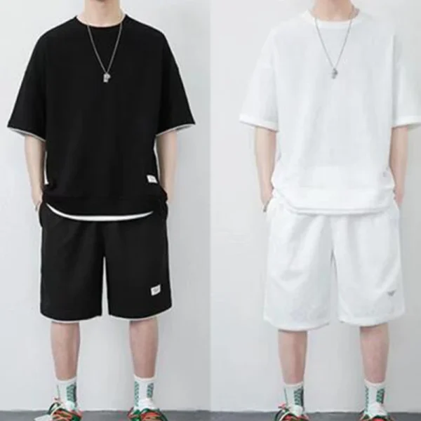 Customized Printed T-shirts Short Pants 2-Piece - Image 11
