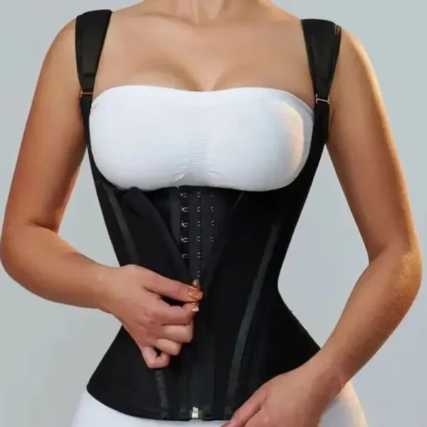 Fajas Colombianas Body Shaper Shapewear Women Vest Tops Double Compression Waist Trainer Corset Adjustable Zipper and Hook-eyes - Image 13