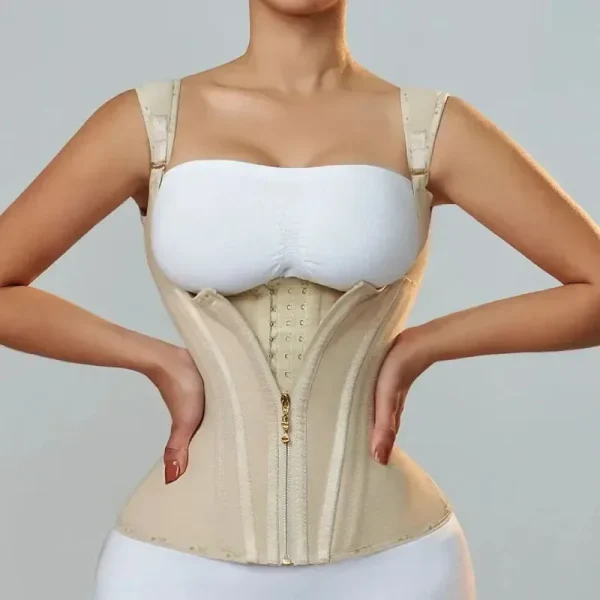Fajas Colombianas Body Shaper Shapewear Women Vest Tops Double Compression Waist Trainer Corset Adjustable Zipper and Hook-eyes - Image 9