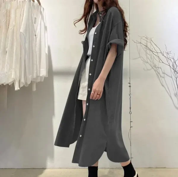 Medium Long Shirt Dress - Image 10