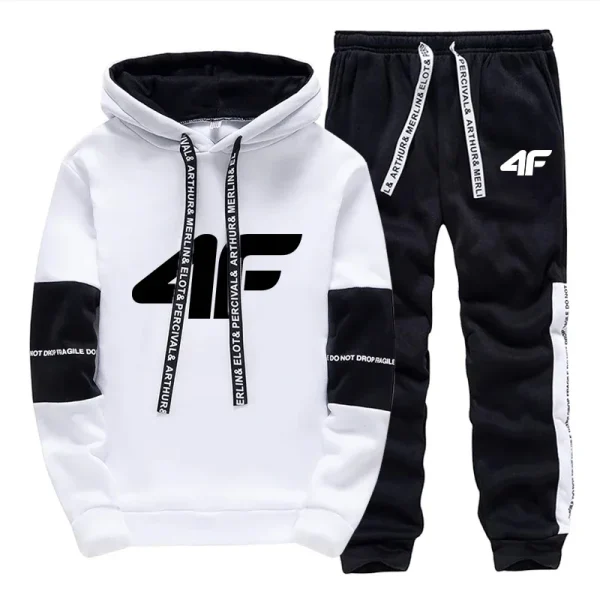 Sports Hot Sale Men's Tracksuit Hooded Long Sleeves Casual Single Piece Sweatshirts And Daily Sweatpants Comfort Outdoor Jogging - Image 4