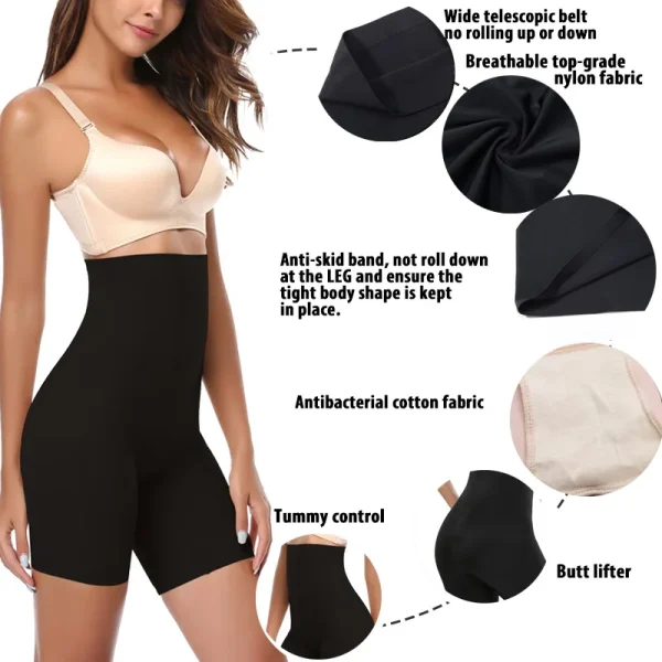 Power Shorts High Waist Body Shaper for Women Lightweight Cotton Blend Phenomenal and Ultra-Breathable Shapewear Control Panties - Image 5