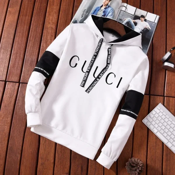 Mens Tracksuit Printing Hooded Sweatshirt Suit or Black White Tops Pants High Quality Simplicity Jogging Casual Clothing S-3XL - Image 14