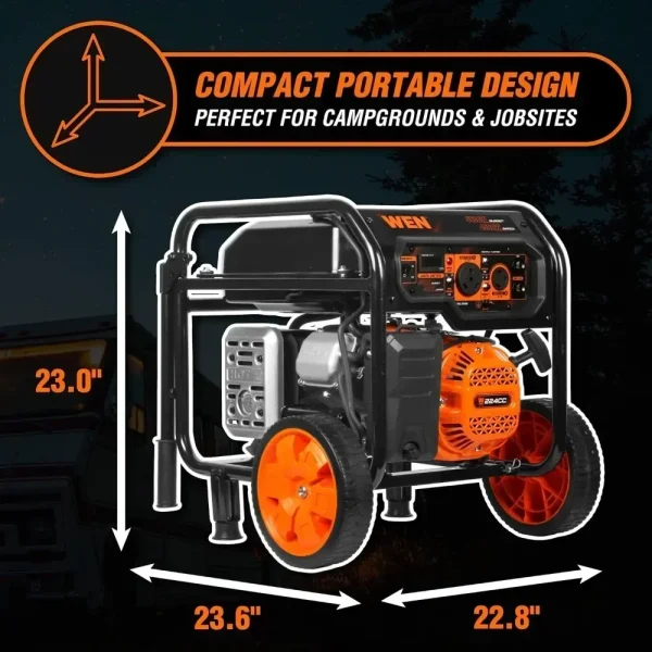5600-Watt Portable Generator, 224cc, Transfer-Switch and RV-Ready (GN5600) - Image 8