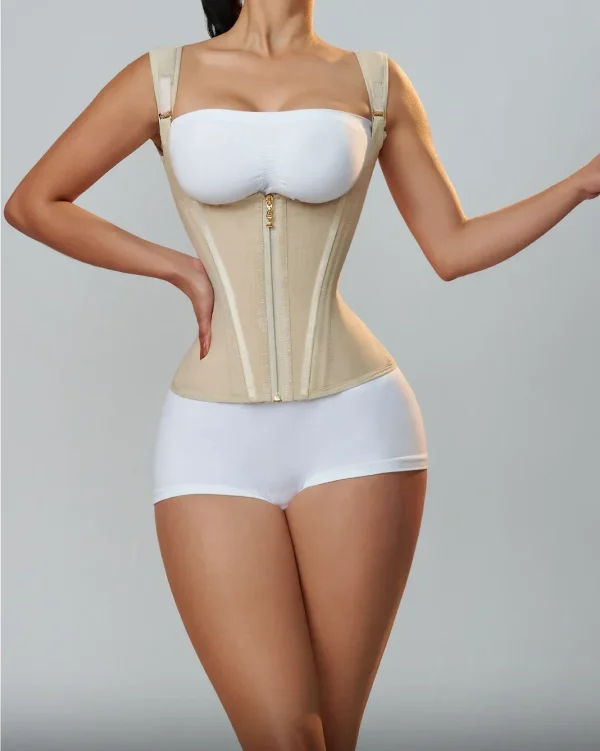Fajas Colombianas Body Shaper Shapewear Women Vest Tops Double Compression Waist Trainer Corset Adjustable Zipper and Hook-eyes - Image 7