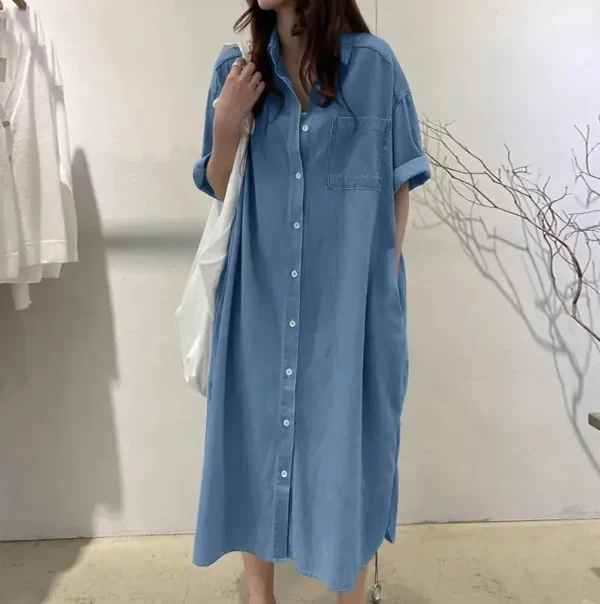 Medium Long Shirt Dress - Image 14