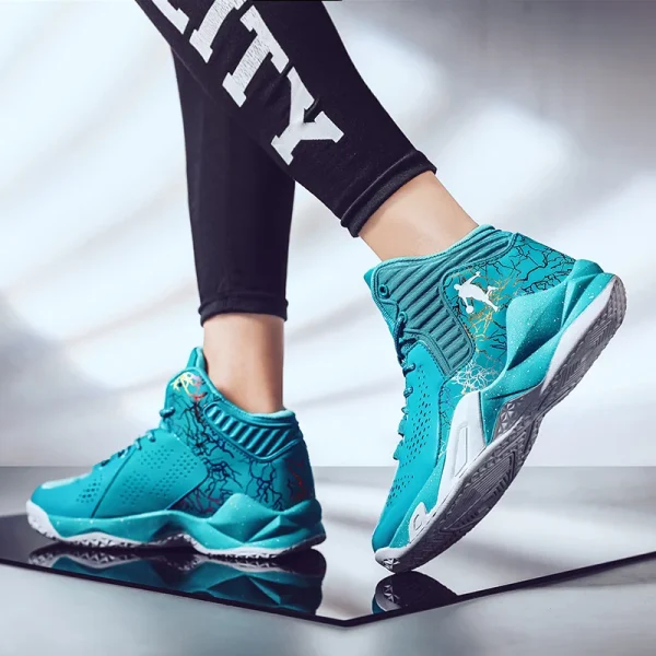 Men Basketball Shoes Field Sneaker Athletic Cushioned Basketball Boots Professional Wearable Casual Boys Training Sports Shoes - Image 5