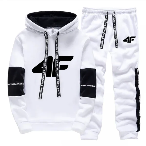 Sports Hot Sale Men's Tracksuit Hooded Long Sleeves Casual Single Piece Sweatshirts And Daily Sweatpants Comfort Outdoor Jogging - Image 3