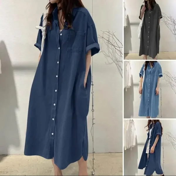 Medium Long Shirt Dress - Image 7