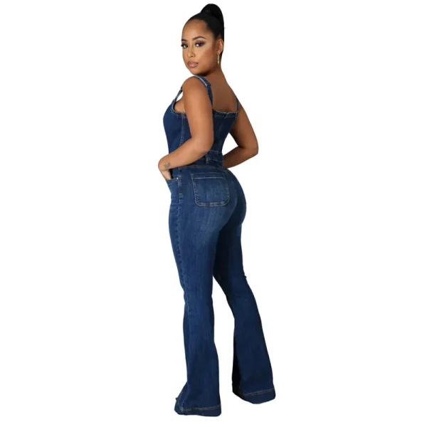 Fashion Casual One-piece Flared Pants - Image 2