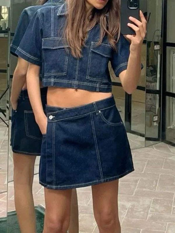 Women’s 2 Piece Denim Outfit - Image 14