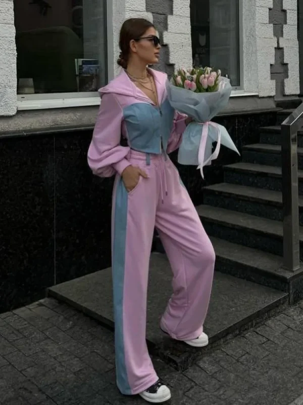 Denim 2 Piece Set Wide Leg - Image 6