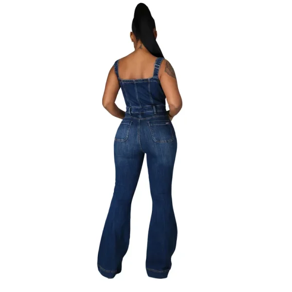 Fashion Casual One-piece Flared Pants - Image 3