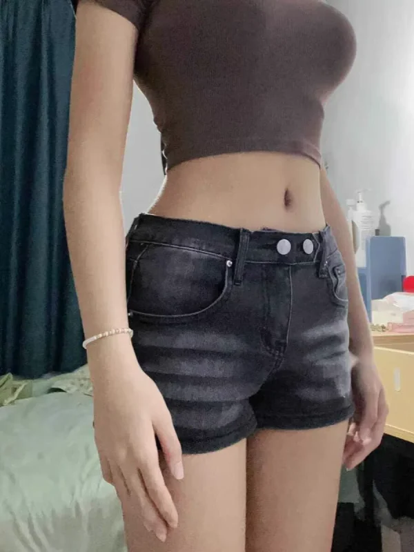 Low Waist Mini Shorts - Image 2