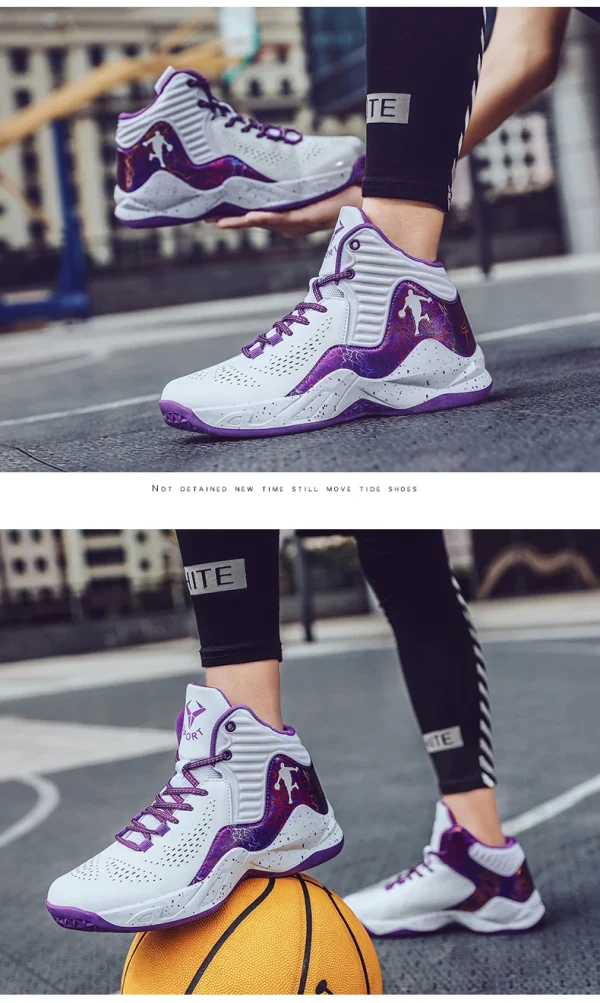 Men Basketball Shoes Field Sneaker Athletic Cushioned Basketball Boots Professional Wearable Casual Boys Training Sports Shoes - Image 23