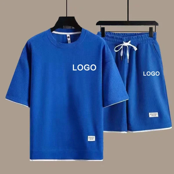 Customized Printed T-shirts Short Pants 2-Piece - Image 3