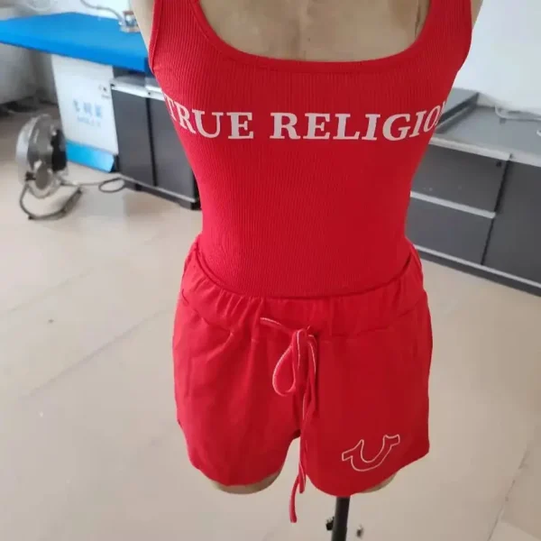 Crop Tops Summer Ribbed 2 Piece Pant Set Outfits Women Y2K Streetwear Sexy Club Graphic Crop Shirts Two Piece Set Shorts Pant - Image 12