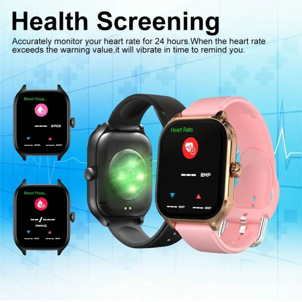 LAXASFIT H9 Smartwatch Dial to Answer Calls Calorie Tracking Heart Rate Blood Oxygen Monitoring Bluetooth Smart Watch - Image 18