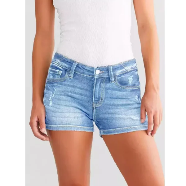 Hole Jeans Short - Image 2