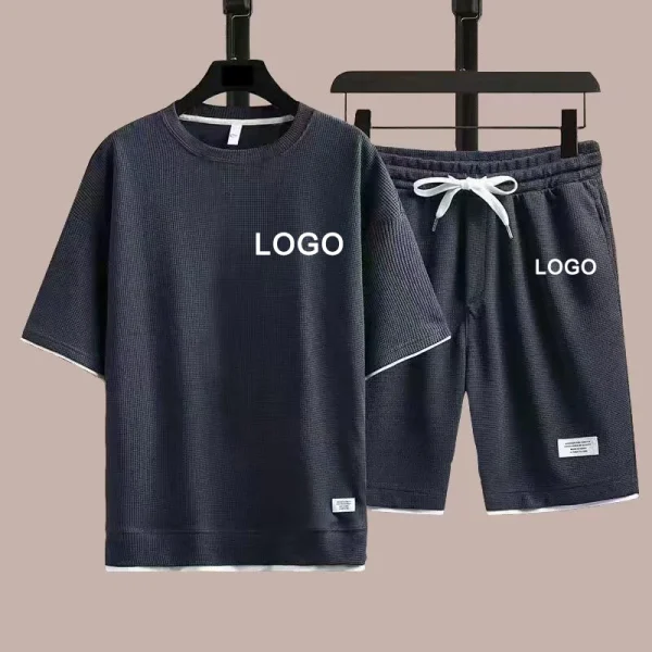 Customized Printed T-shirts Short Pants 2-Piece - Image 4