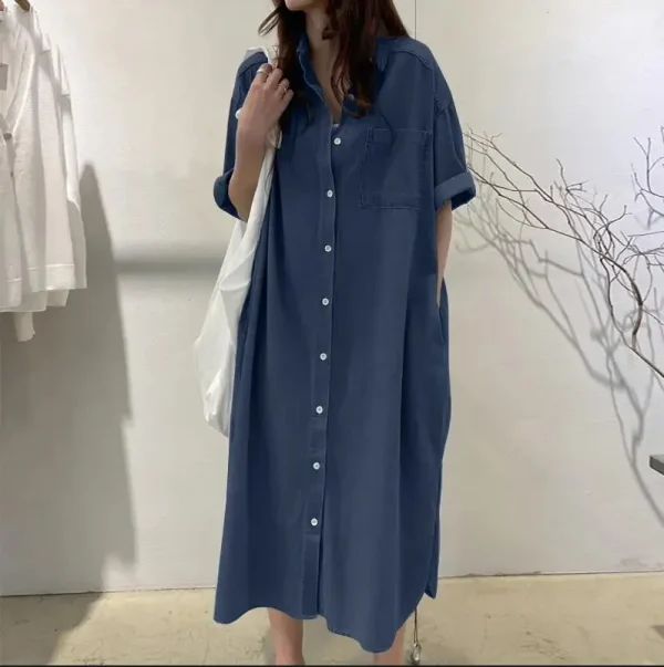 Medium Long Shirt Dress - Image 11