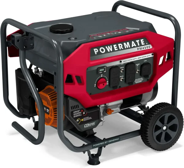 4,500-Watt Gas-Powered Portable Open Frame Generator - COsense Technology - Quiet Operation - Ideal for Home, Camping - Image 6