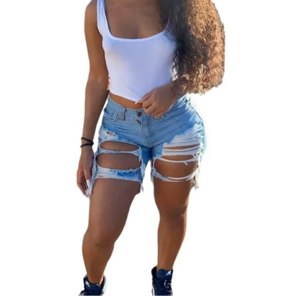 Hot Girl Jeans Shorts S-2XL - Image 2