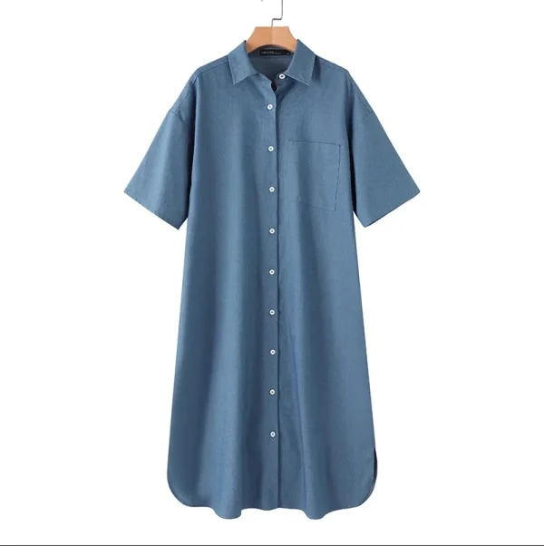 Medium Long Shirt Dress - Image 16