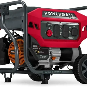 4,500-Watt Gas-Powered Portable Open Frame Generator - COsense Technology - Quiet Operation - Ideal for Home, Camping