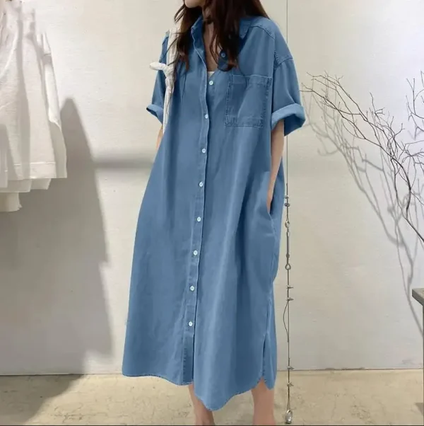 Medium Long Shirt Dress - Image 13