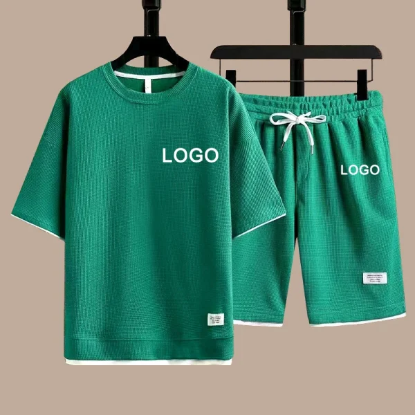 Customized Printed T-shirts Short Pants 2-Piece - Image 8