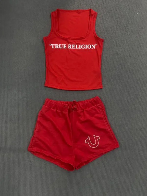 Crop Tops Summer Ribbed 2 Piece Pant Set Outfits Women Y2K Streetwear Sexy Club Graphic Crop Shirts Two Piece Set Shorts Pant - Image 5