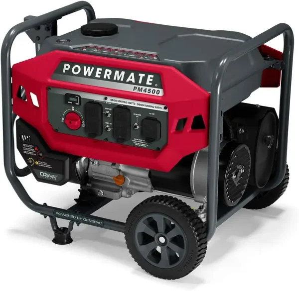 4,500-Watt Gas-Powered Portable Open Frame Generator - COsense Technology - Quiet Operation - Ideal for Home, Camping - Image 5