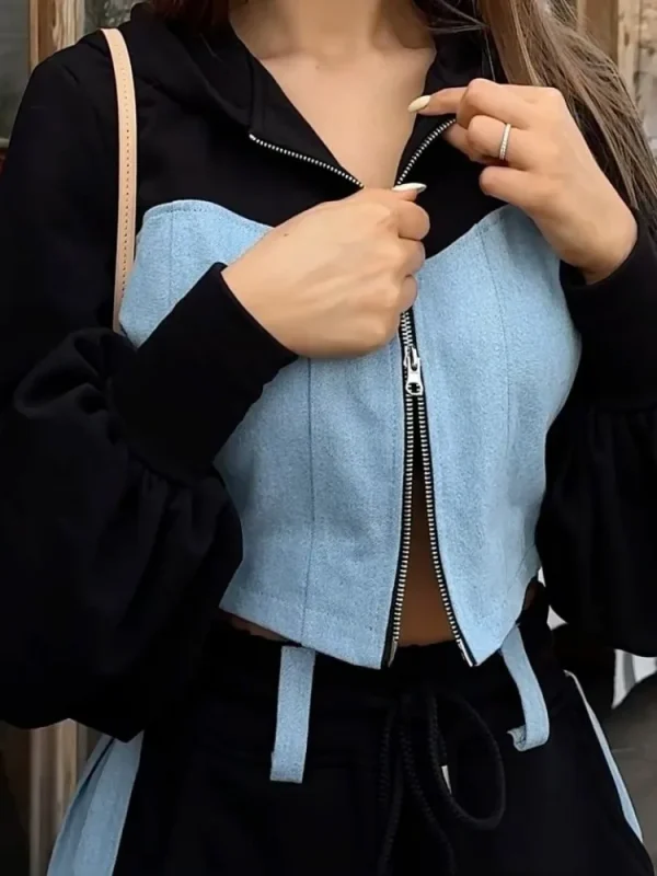 Denim 2 Piece Set Wide Leg - Image 8