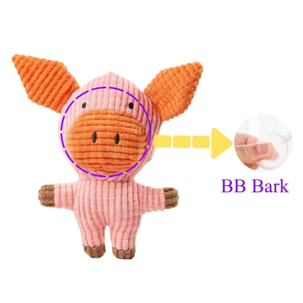 Dog Toys Squeak Pet Accessories Cow Rabbit Chew Squeaky Whistling - Image 4