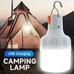 Emergency Light Outdoor Camping Supplies 60W  Edc Outdoor USB Rechargeable LED Light Bulb Lantern Hiking Sports Entertainment
