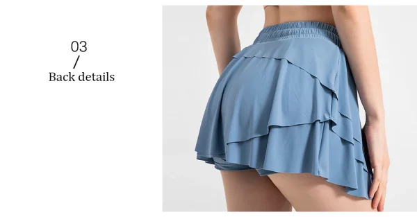 Women Sports Shorts High Waist Butt Golf Fitness - Image 39